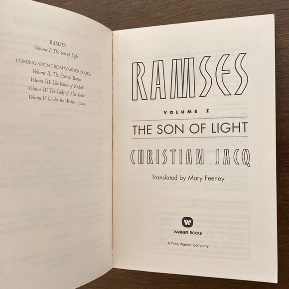 Ramses The Son of Light Volume I by Christian Jacq Translated by Mary Feeney - Picture 2 of 10